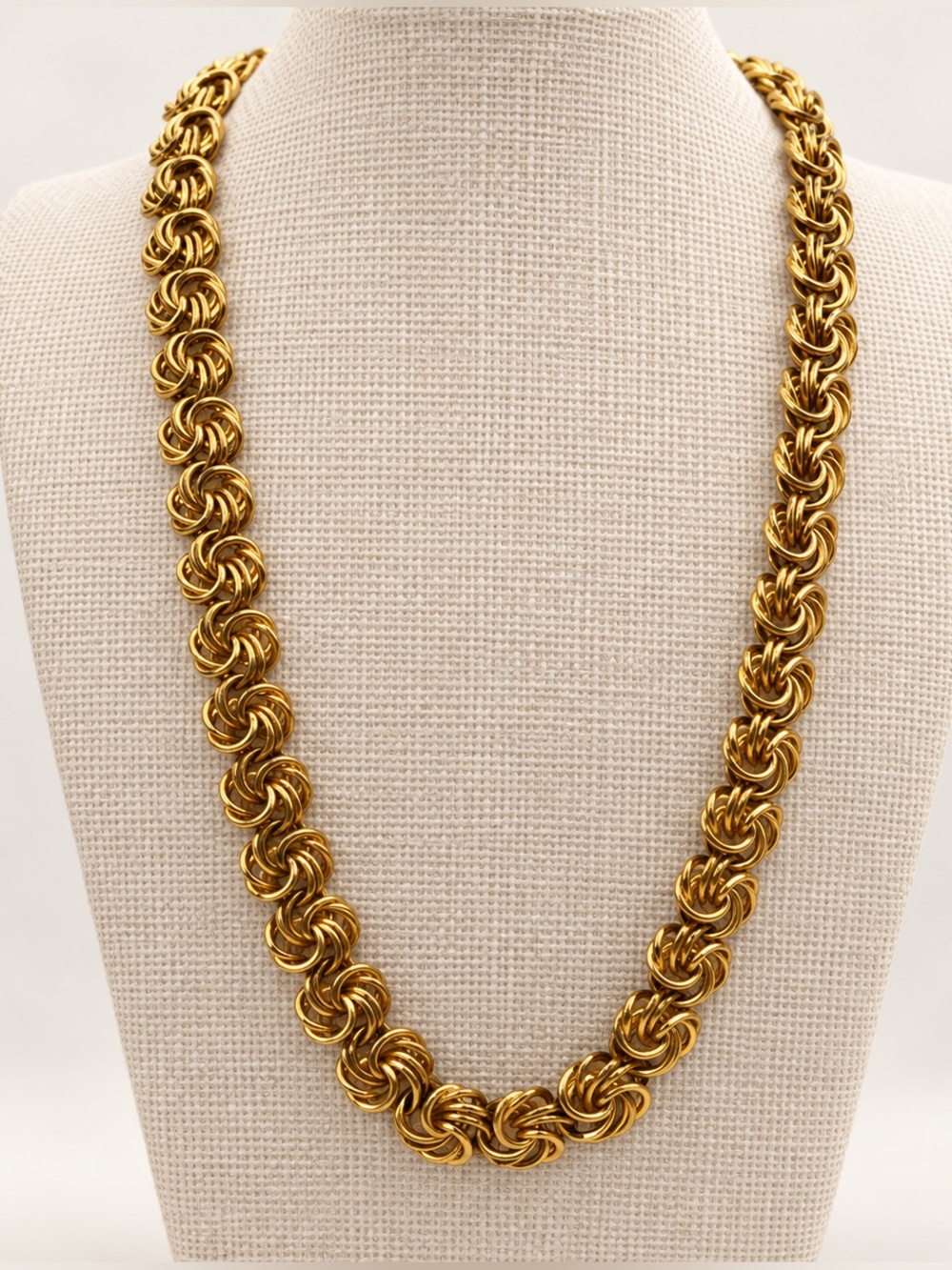 Classic Gold Rope Chain Necklace